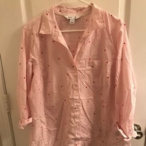 Old Navy Tunic Button Down size Large`